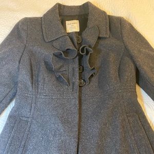 OLD NAVY  WOOL PEA COAT IN GRAY 🧥